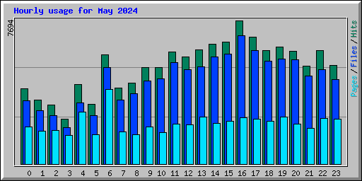 Hourly usage for May 2024