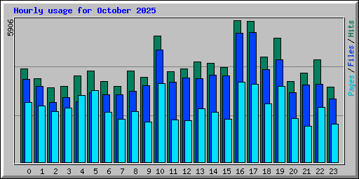 Hourly usage for October 2025